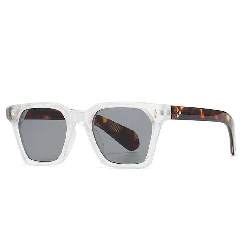 Women Retro Shauna Square Sunglasses Rivets Gradient Shades Uv400 Retro Punk Men Sun Glasses