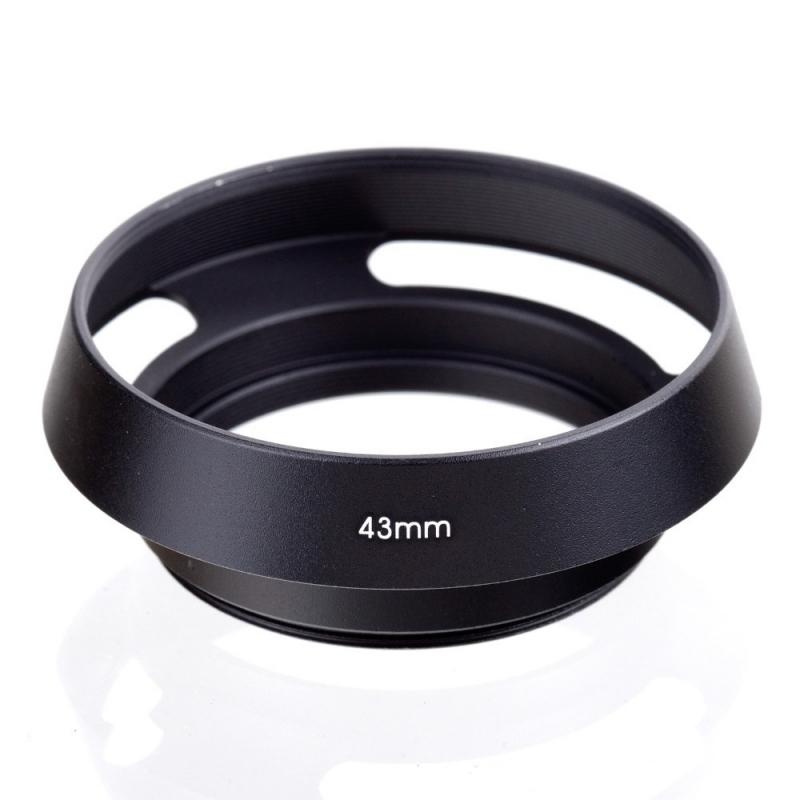 1PCS 40.5 43 46 49 52 55 58 62 67mm Black Vented Curved Metal camera lens Hood for Leica M for Pentax for canon Sony for Olympus