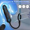 Male Anal Stimulator Exerciser Sperm-locking Ring Delayed Ejaculation Vaginal Extension Vibrator Penis Ring Sex Toys for Couples