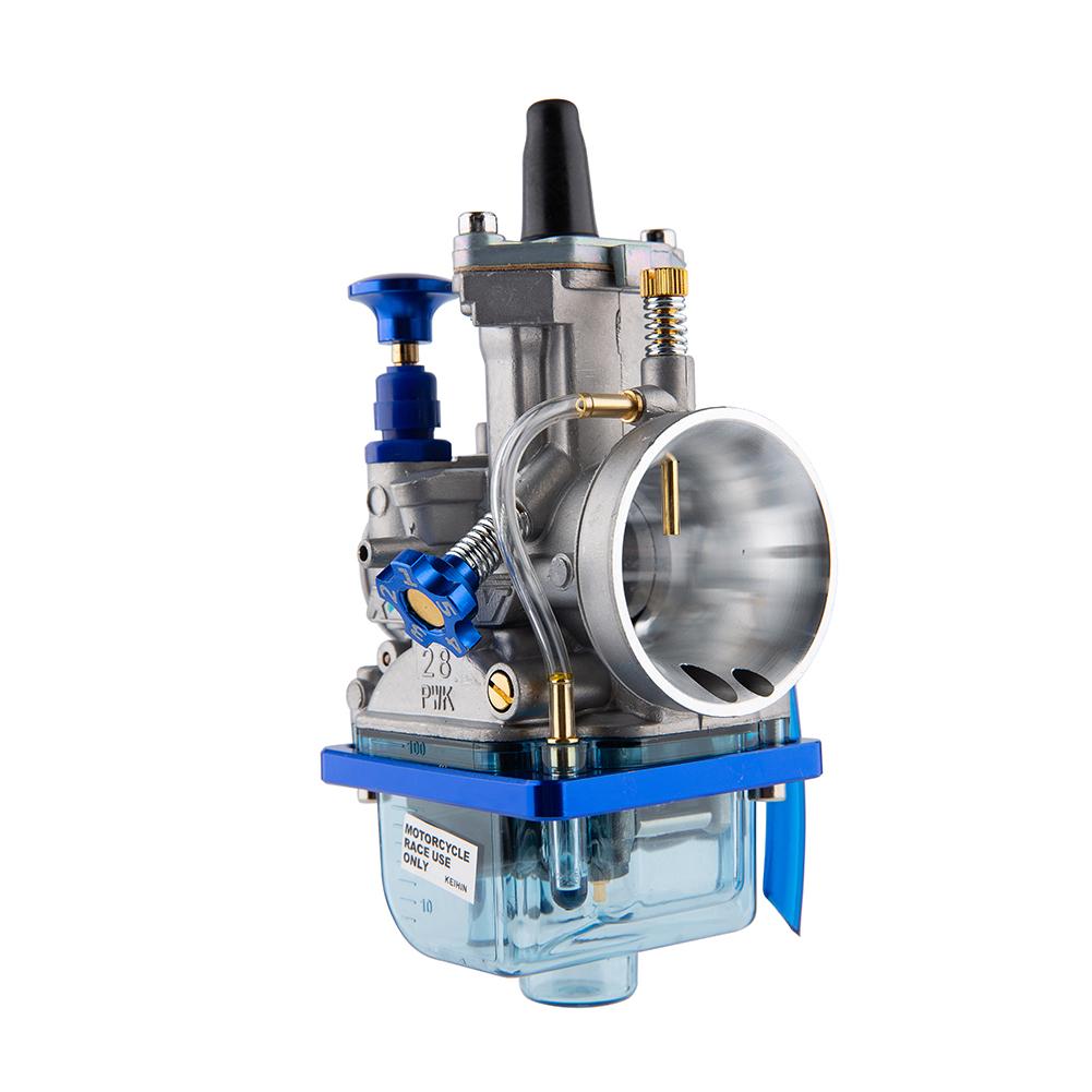 For KEIHIN KOSO OKO PWK 24 26 28 30 32 34mm Blue Bowl 2T 4T Scooter ATV Dirt Bike Universal Racing Carburetor
