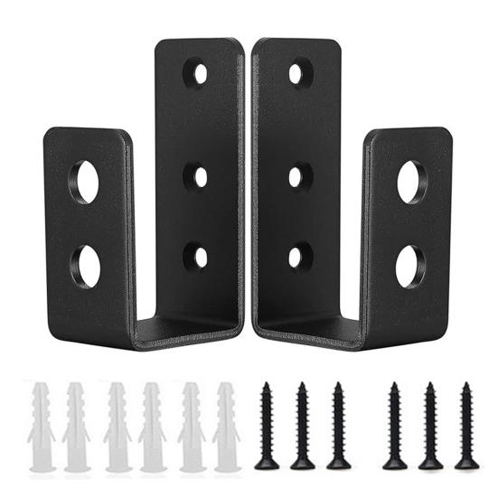 2/4 шт. U-образные дверные кронштейны, высокая прочность, устойчивость к коррозии, простота установки, безопасность