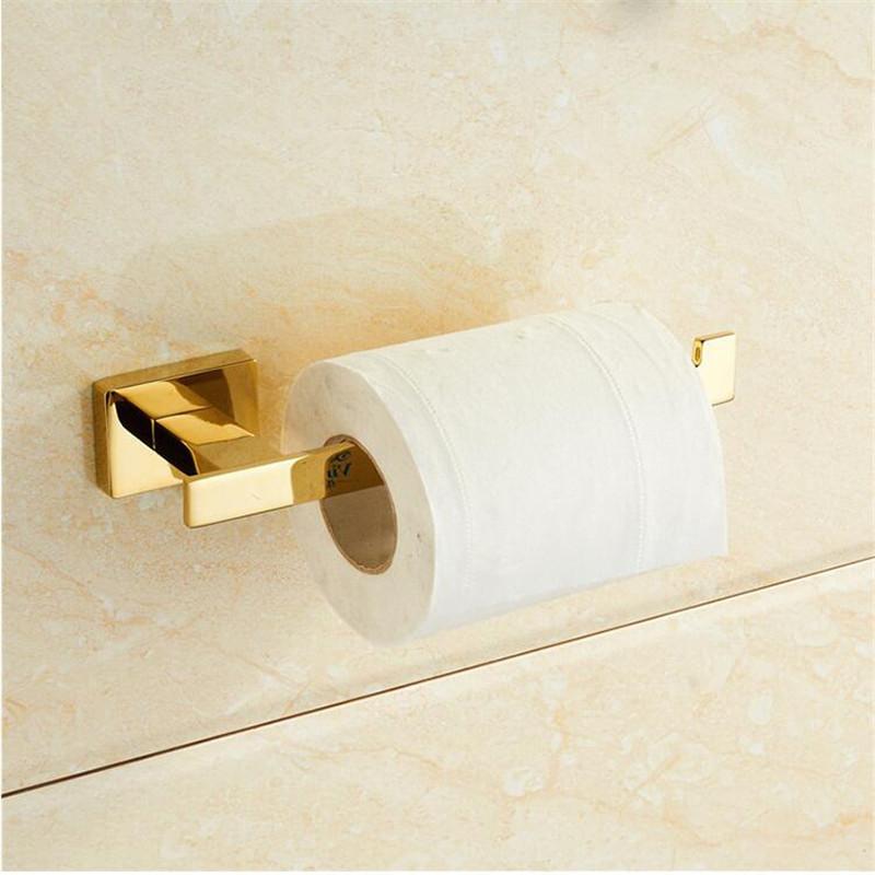 Tuqiu Gold Towel Ranger Brass Держатель для полотенец Настенная вешалка для полотенец, держатель для бумаги, крючок для халата Аксессуар для ванной комнаты