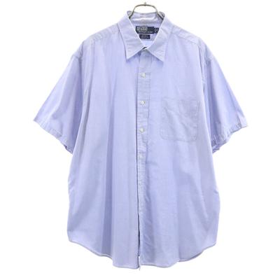 Рубашка поло с коротким рукавом ANDREW от Ralph Lauren 17 34/35 Сине-фиолетовая Мужская Б/У