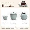 Ru Ware Style Portable Ceramic Tea Set