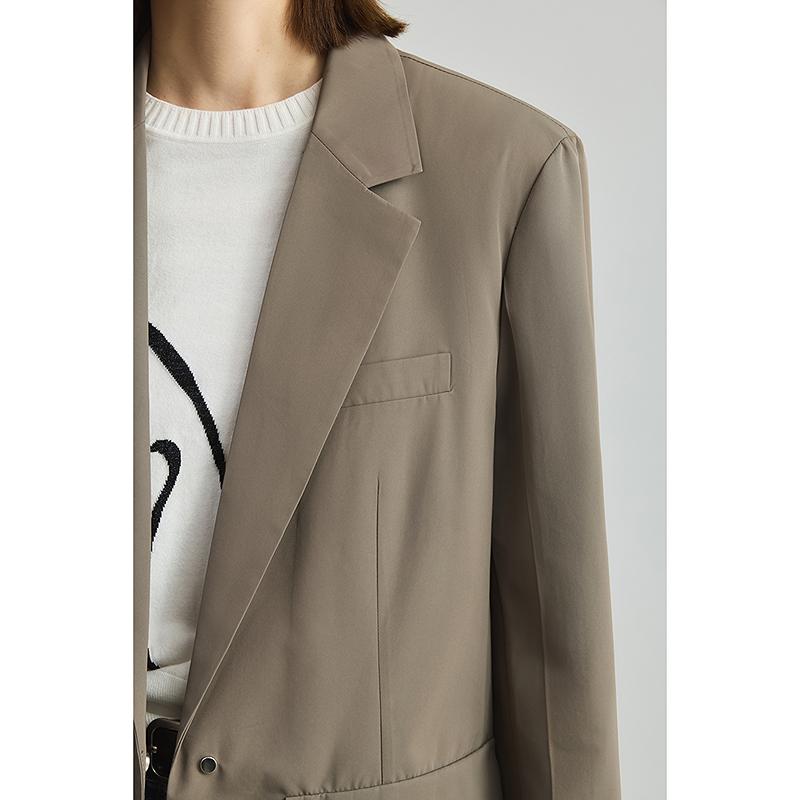 LILY retro collar thin suit jacket