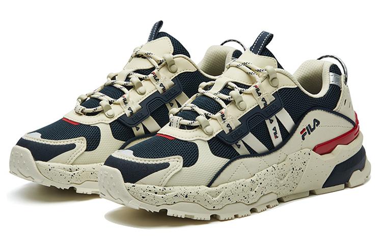 Women's Sneakers FILA Trek Abrasion Resistant Low top Casual Shoes Women's White