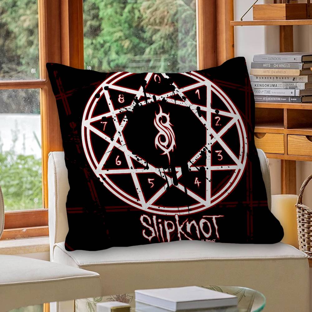 S-Slipknots Heavy Metal Band Pillow Gifts Home Office Furnishings Bedroom Sofa Car Cushion Cover Case 45X45Cm