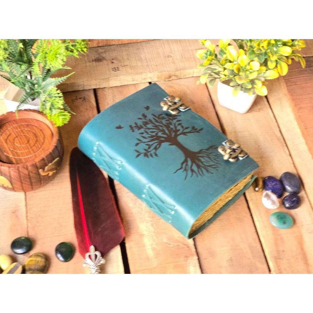 Vintage Celtic Tree Of Life, Leather Notebook, Spell Notebook, Book Of Shadows,