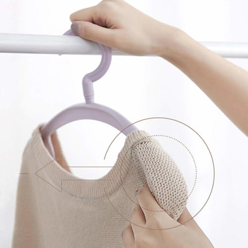 TIANYI 10-Piece Set of Heavy-Duty, Non-Slip Clothes Hangers with Anti-Slip Plastic Suit Hangers (Gray)