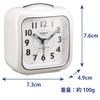 CASIO TQ-157-7BJF Alarm Clock - White