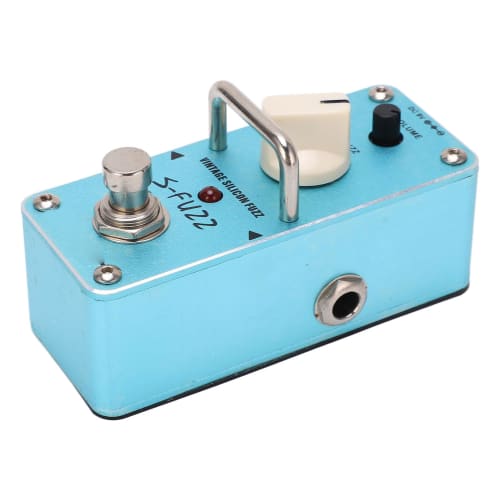 Blue Metal Mini Fuzz Electric Guitar Pedal Single Effect Pedal with True Bypass for Musicians