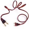 1.5M Cable, Dual Rca Male To Dual 6.35Mm 1/4 Inch Male Mixer Audio Cable