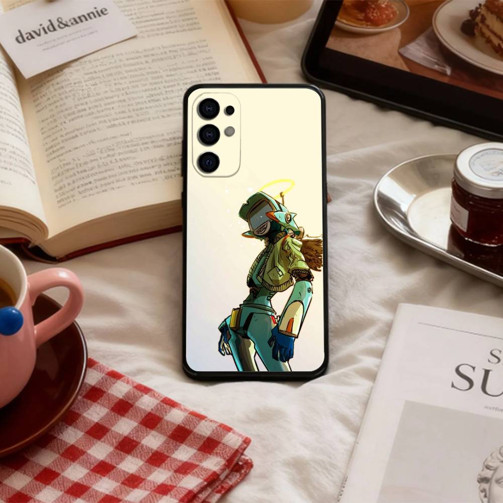 P-Psychedelic F-FLCL Phone Case For Samsung S 25,24,23,22,30,21,10,9,Ultra,Plus,Lite,FE,4,5 G Soft Black Case