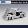WELLY 1/24 Mercedes Benz 300SL Сплав Масштабная Модель Автомобиля Модель Литой Металл Статическая Коллекция Детская Игрушечная Машина Транспортные Средства Подарки