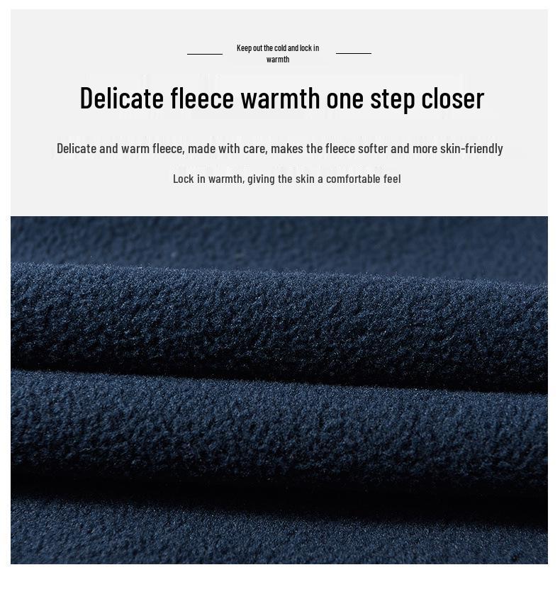 Мужская двухсторонняя флисовая куртка: Теплый кардиган для студентов, для занятий спортом на открытом воздухе и для повседневной носки