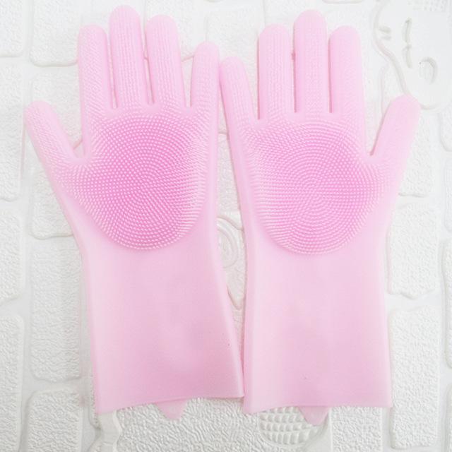 Silicone Cleaning Gloves Multifunction Magic Silicone Dish Washing Gloves For Kitchen Household Silicone Washing