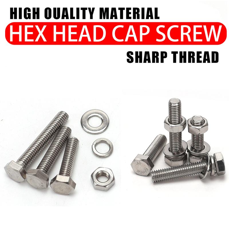 800pcs/Stainless Steel Hex Bolts, Screws, Nuts, Springs, Washers, J Nut Set, M3 M4 M5 M6 Machine Screws, Repair Tool Set
