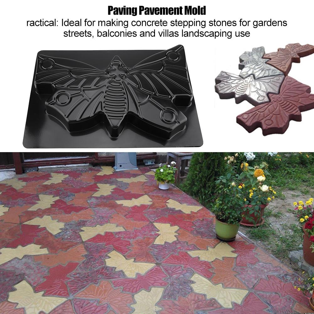 Concrete Stepping Stone Mold, Personalized Cement Brick Mold with Geometric Pattern for Garden Walkway Paver, Reusable ABS Pavement Mold 44 x 31