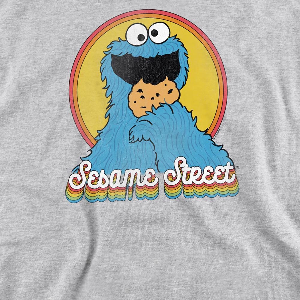 Sesame Street Unisex Adult Cookie Monster Layered Sweatshirt