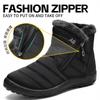 Womens Mens Winter High-Top Snow Boots Warm Non-Slip Couple Plus Size Cotton Shoes