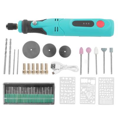 Беспроводной роторный инструмент Mini Power Rotary Tool с 3 скоростями, зарядкой через USB и 53 аксессуарами
