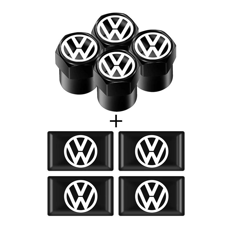 WHAQY1 2026 Hot For VOLKSWAGEN VW Auto Wheel Tire Valve Stem Caps Cover & 3D Epoxy Car Interior Decorative Stickers For Volkswagen Tigu