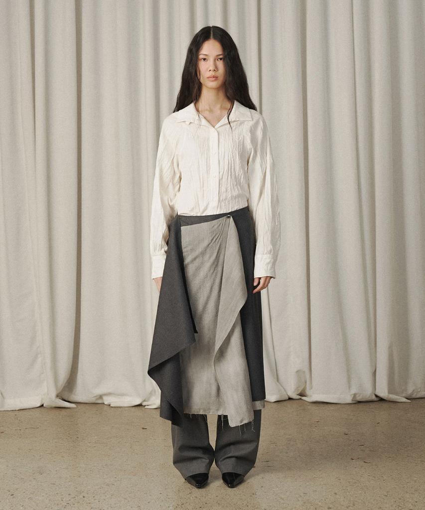 Beleuso Bicolor Wrap Skirt