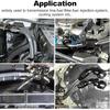 EVIL ENERGY 6AN Hose End Fitting Kit Straight 45 90 180 Degree With AN6 Male To Male Coupler & 6AN Hose Separator Clamp For CPE Braided Hose
