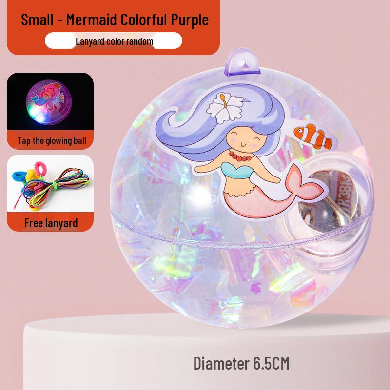 Светящийся набор прыгающих мячей с кольцом на лодыжку для детей - Мигающая, прыгучая, эластичная спортивная игрушка для мальчиков и девочек