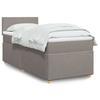 VidaXL Bed Slat Base with Mattress Taupe 90x200 Cm Fabric 3286560