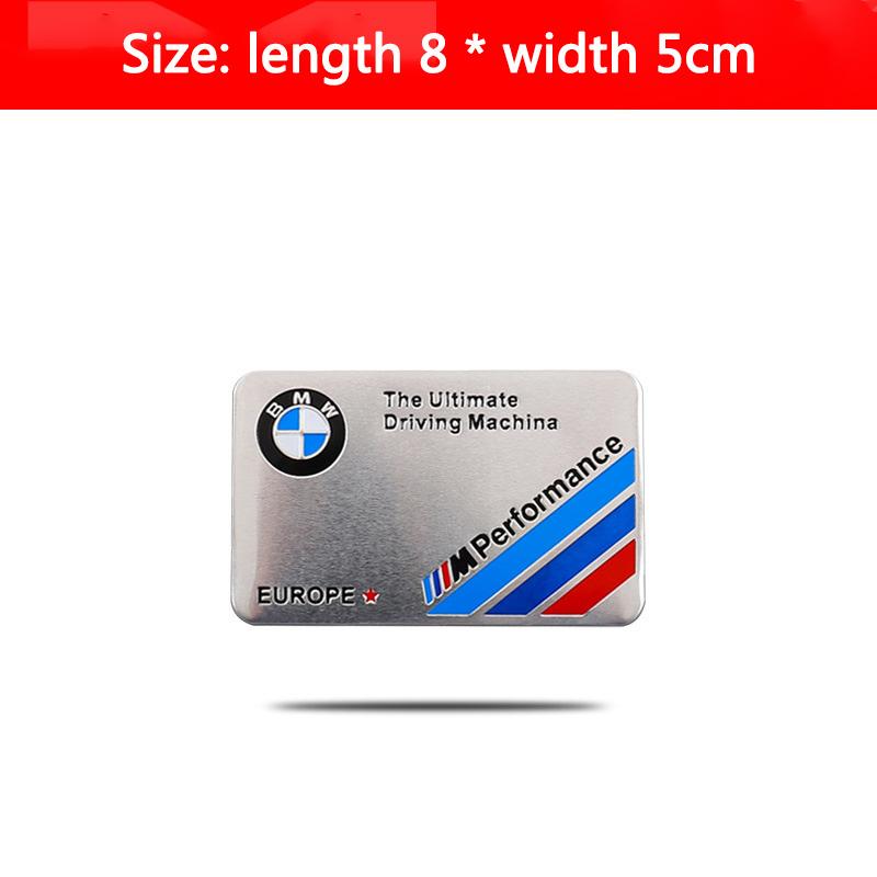 HINW3 3D Aluminum Car Styling Sticker Body Trunk Decoration Decal Emblem For BMW M Sports Performance E46 E90 E60 F20 X1 X2 X3 F10 F30