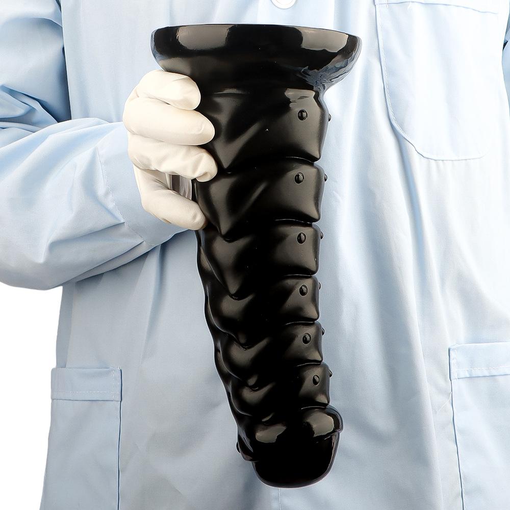 Гигантская ПВХ анальная пробка с присоской Большой размер Спиральная анальная пробка Шарики Расширитель ануса Мастурбатор Секс-игрушка