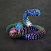 Realistic 3D Printed Snake 30/45cm 3D Printing Model Exquisite Animal Simulation Model  Home Decor