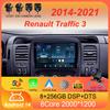 Android 14 Автомагнитола для Renault Traffic 3 2014-2021 Для Opel Vivaro B 2014-2018 Мультимедийный Видеоплеер Навигация GPS DSP