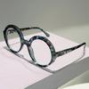 Oversized Round Vintage Anti Blue Light Optical Glasses Women Brand Designer Myopia Customize Prescription Eye Glasses Frame
