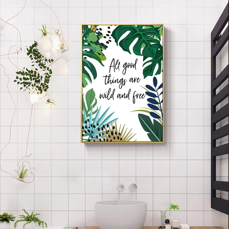 Картина на холсте с животными, коала, джунгли, постеры и принты, скандинавские листья монстеры, настенные художественные фотографии для гостиной, украшения дома