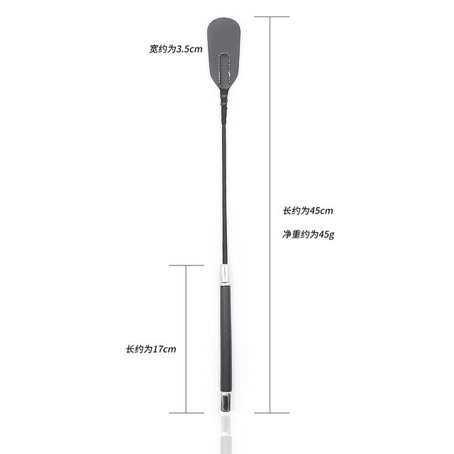 Bondage Boutique Slim Leather Riding Crop Horse Whip Pony Spanking Knout BDSM Lash Fetish Flogger Sex Toys for Women/Couples