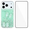 For iPhone 17 Pro Max TPU Case WANLONFENG AW Series PVC Butterfly Epoxy Phone Cover with HD Film