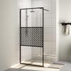 VidaXL Shower Wall with Glass Bathtub Partition Bathroom Accessory Shower Partition Home Interior ESG 151030