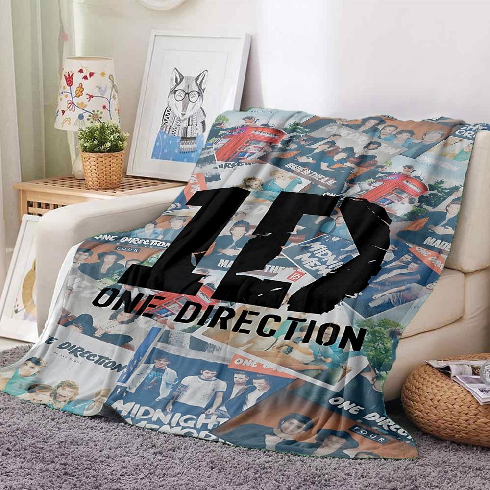 1 шт. Фланелевое одеяло One Direction, Мягкое, Дружелюбное к коже, С цифровой печатью, Различные размеры в наличии для семьи, друзей, на день рождения