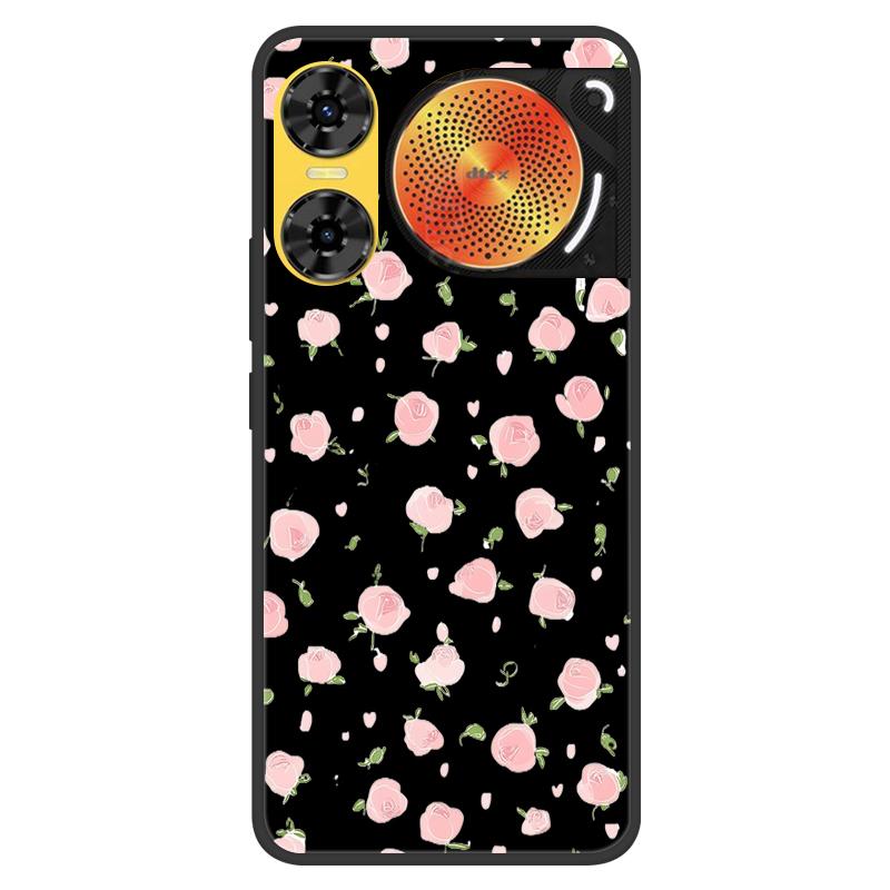 For ZTE Nubia Music 2 Case 2025 New 5G Fashion Flower Soft Silicone Shockproof Bumper For nubia Music2 5G Strip Phone Back Cover