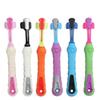Three Sided Pet Toothbrush Three-Head Multi-angle Toothbrush Cleaning Dog Cat Brush Bad Breath Teeth Care Tool