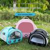 Compact and Breathable Foldable Hamster Carrier Handbag for Small Pets