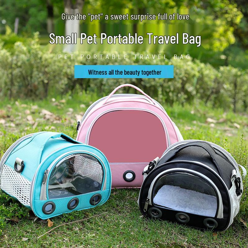 Compact and Breathable Foldable Hamster Carrier Handbag for Small Pets