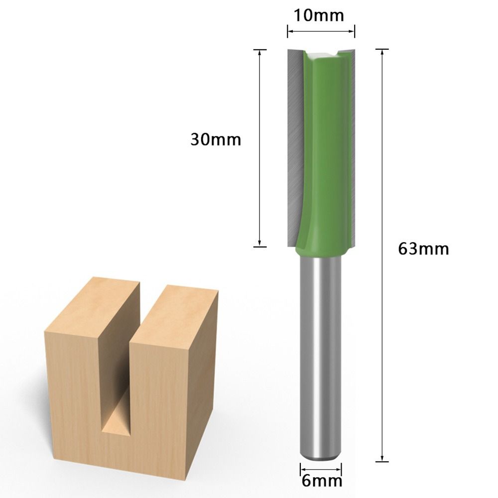 6mm Shank Single Edge Double Edge Drill Bit Router Bits Slotting Cutter Milling Cutter