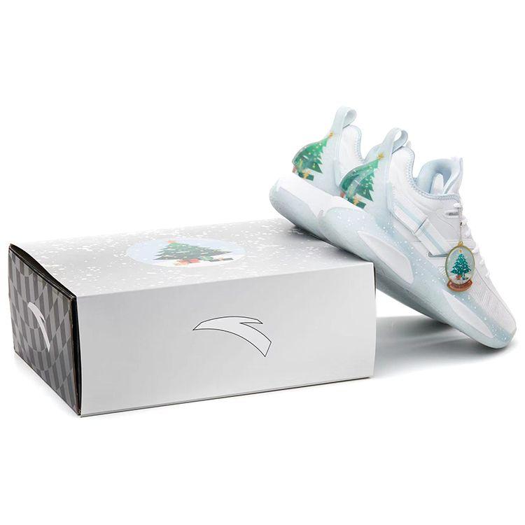 Anta GH3 Hayward Технология Азота Низкие Баскетбольные Кроссовки Мужские кроссовки Белый Синий 112211103-5(S-BOX)