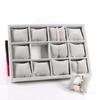 12 Adjustable Compartments Jewelry Display Trays Flannel Bracelet Display Tray  Necklace Display