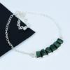 Natural Raw Emerald Necklace In 925 Sterling Silver Handmade Gemstone Jewelry Perfect Gift for Her Boho Statement Necklace For Gift For Love