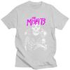 Мужские футболки с принтом в стиле Хоррор Панк Рок Misfits Череп, 100% Хлопок, Повседневные