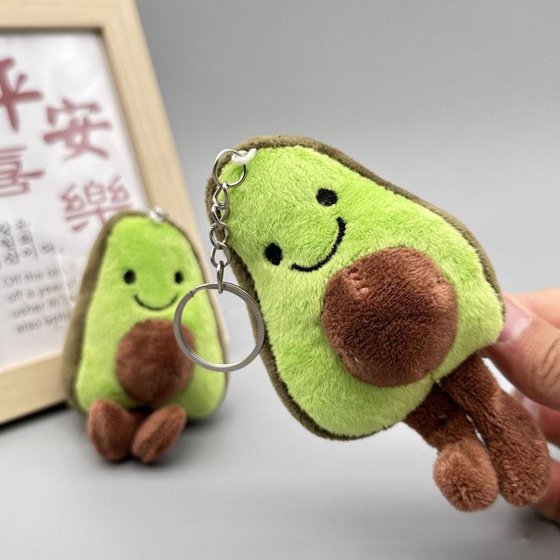 Авокадо Милый Брелок Плюшевая Игрушка Девочки Дети Украшение Рюкзака Подвеска